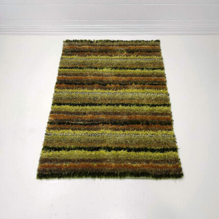 Chambery Shaggy Stripes Green